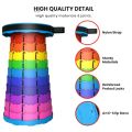 Outdoor Foldable  Rainbow Telescopic Stool Retractable Portable Foldable and Extendable Folding Chair Seat. 