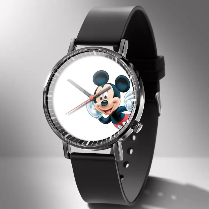 Fashionable,%20simple,%20trendy,%20Mimi%20cartoon%20mouse%20watch,%20student%20children's%20watch,%20quartz%20watch,%20PU%20band,%20spot%20Yiwu%20hair%20-%20Image%203