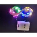 2M 20Led Mini Micro Copper Wire Light Battery Operated Led Strip String Fairy Lights.