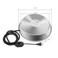 Qiunery Chicken Water Heater With Thermostat, 5.2 Ft Power Cord 48W Stainless Steel Poultry Waterer Heated Base For 1,2,5 Gallon Barrels Chicken Drinker. 