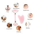 New Jade Roller et Gua ha Facial Roller kin Care Tool For Crytal Jade Roller - Pink. 