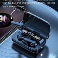 M19 Earbuds Tws Earphone Touch Control Wireless Bluetooth 5.1 Headphones With Microphone With Flashlight - Black - Bluetooth Headphone. 