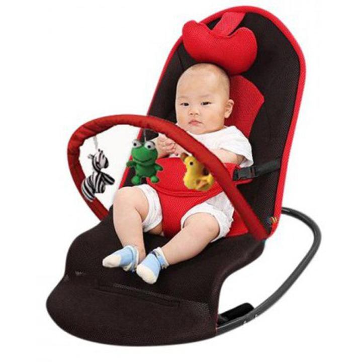 Baby Bouncer Chair Folding Soft Seat Safety Automatic Rocking Feel ...