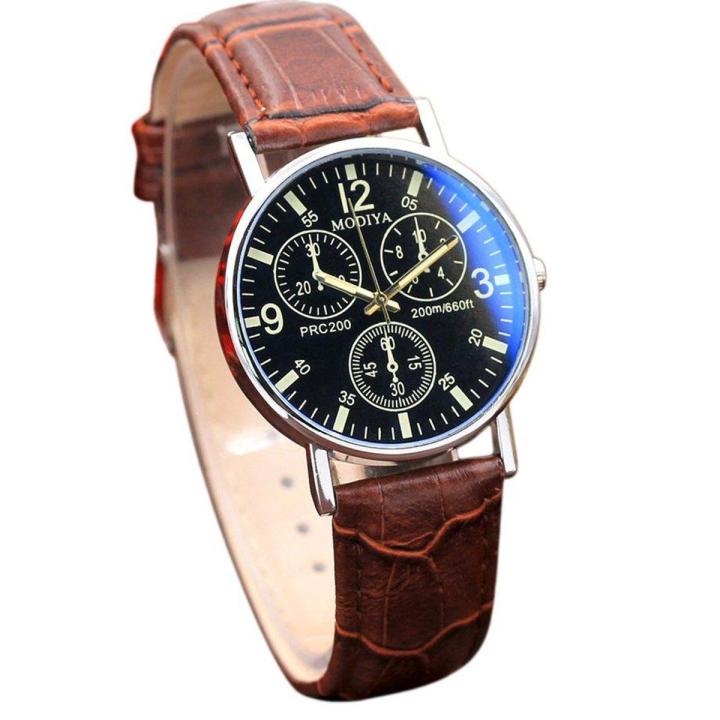 Setec Watch Se men stainless steel wristwatch leather strap quartz watch quartz ...