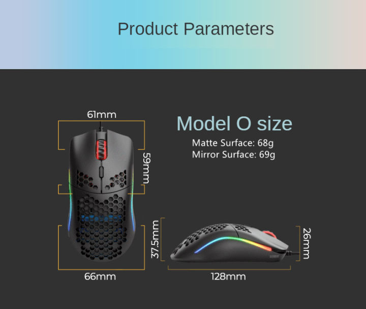 Glorious%20Gaming%20Model%20O%20/%20Model%20O%20-%20(Minus)%20Lightweight%20Game%20Mouse%20Wired%20Electric%20Race%20Mechanical%20Optoelectronic%20Mouse%20-%20Image%202