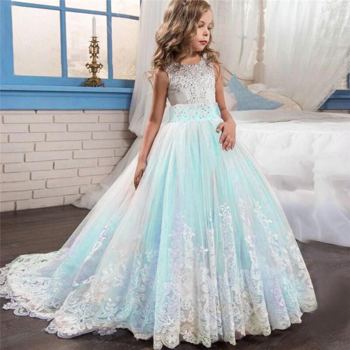 BlingBlingStar Lace Girl Princess Bridesmaid Pageant Tutu Tulle Gown Party Wedding Dress