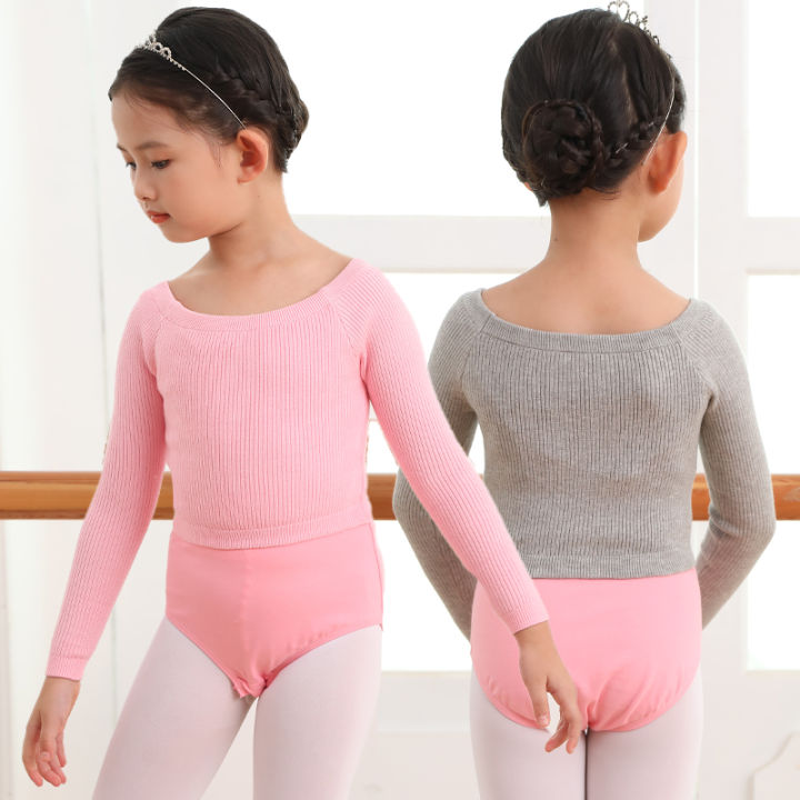 Children%20Dance%20Sweater%20Coat%20Dancing%20Dress%20Girls'%20Autumn%20and%20Winter%20Dancing%20off-Shoulder%20Shawl%20Ballet%20Practice%20Clothes%20-%20Image%205