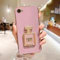 FELMYST No.5 Perfume Case For Vivo V5/V5S/V5 Lite/1609 Luxury Chane Rhinestone Bottle Mobile Holder Phone Casing Makeup Mirror Bracket Girl Women Shockproof Soft Cover. 