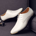 mens patent leather shoes men dress shoes lace up Pointed toe wedding Business party 5 colors big size rtg5 KEEMEEUYZO.