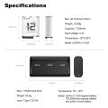 TELESIN Endurence Battery For GoPro Hero 12 11 10 9 1750 mAh Battery 3 Slots TF Card Battery Storage Charger Box For Gopro 12.