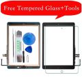 New For iPad 9.7 (2018 Version) 6 6th Gen A1893 A1954 Touch Screen Digitizer Glass With Home Button +Tools+Tempered Glass.