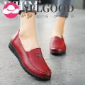 Leisure Women Shoes, High Quality Leather Flat Shoes For Women, Comfortable Handmade Loafers. 