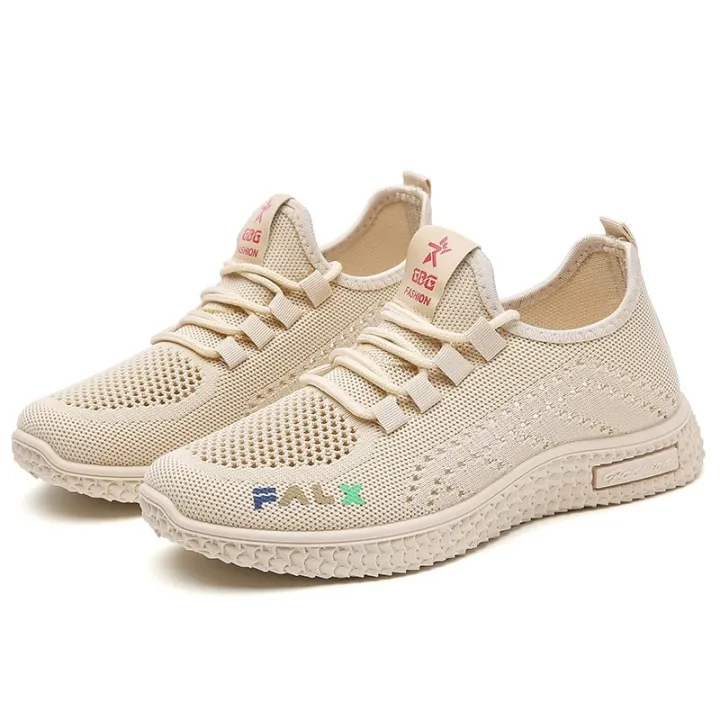 Mesh%20Surface%20Shoes%20Women's%20Breathable%20Mesh%20Sneakers%20Summer%20Flyknit%20Non-Slip%20Casual%20Hollow%20out%20Mom%20Shoes%20Korean%20Style%20All-Matching%20Running%20Shoes%20-%20Image%204