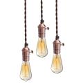 Lamps E27 Vintage Copper Pendant Ceiling Light Lamp Holder Hanging Lampshade Socket. 