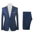 2Pcs/Set suit men Formal Business Party Solid Color Long Sleeve Blazer Suit Pants Wedding wear Men Blazer costume homme. 