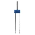 12 Pieces Twin Needles, Double Twin Needles with Plastic Box for Household Sewing Machine, 3 Sizes Mixed 2.0/ 90, 3.0/ 90, 4.0/ 90. 
