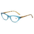 Cross-border foreign trade PC Reading Glasses Wholesale Cat's Eye Comfortable Presbyopic Glasses Men's and Women's Spring Rubber Chain Elderly Reading Glasses. 