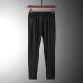Kan Ice Silk Men'S Summer Ultra Thin Quick Drying Srts Leisure 9-int Pants Trend Loose Large Air Conditioning Trousers. 
