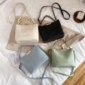 Women Fashion Shoulder Bag With Chain Handle Ladies Crossbody Bags Tote Bucket Handbag Pu Leather Portable Messenger Bags.