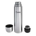 Prestige 1000ml Flask - Stylish Silver Stainless Steel Bottle with Leak-Proof Technology and 24-Hour Temperature Retention. 