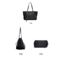 Trendy High-capacity Women's Handbags Simple Fashion Tote Bags Casual Waterproof Large Shoulder Underarm Bag - 1208. 