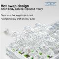 AULA F68 Bluetooth Mechanical Keyboard - 68 Keys with Hotswap and Transparent Keycaps. 