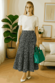 Floral Skirt Casual Beach Long Skirt for Woman..