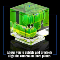 TWEXQNY Triple 3 Axis Hot Shoe Bubble Spirit Level Compatible for DSLR Camera (4 Pack).