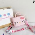 Sanrio Hello Kitty Mini Small Cute Shoulder Bag for Girls Women Children's Pink Crossbody Bag Bolsos Para Mujeres Tendencia 2024.