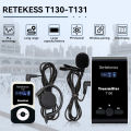 Retekess T130-T131 Wireless Tour Guide System with Portable 60 Slots Storage Bag for Factory,Tourism, Conference, School(3 Transmitters 45 Receivers,1 Bag). 