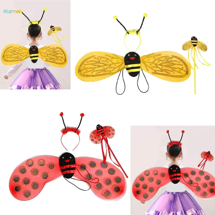 Child%20Honey%20Bee%20Costume%20Kids%20Girls%20Bee%20Dress%20Up%20Headband%20Party%20-%20Image%206