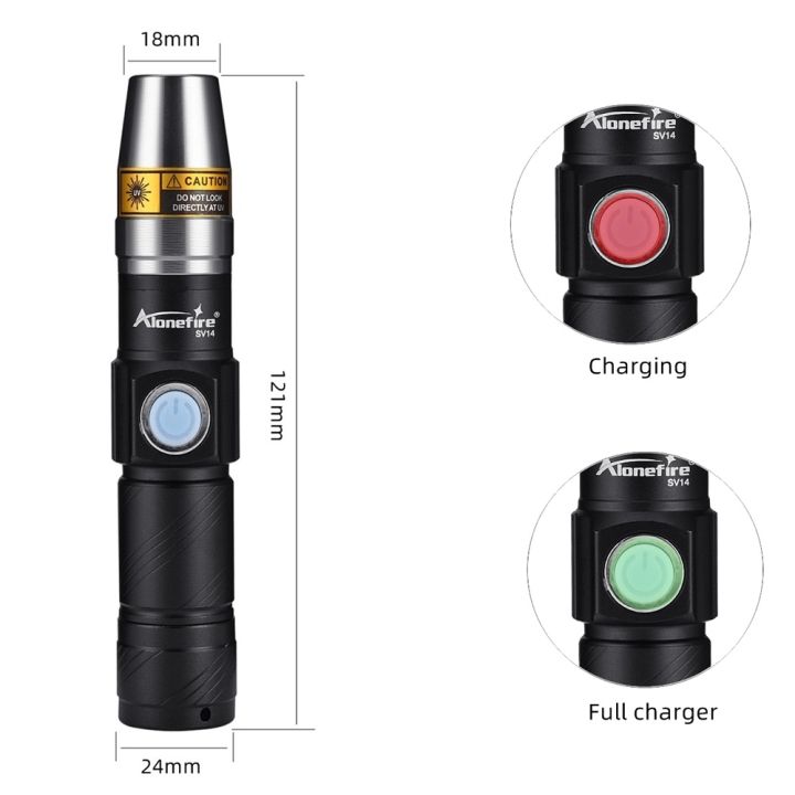 Alonefire%20SV14%20Portable%20UV%20Flashlight%20365nm%20USB%20Outdoor%20Fluorescent%20Anti-counterfeiting%20Counterfeit%20Detector%20Lamp%2018650%20-%20Image%209