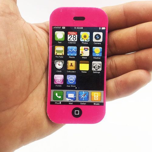 2 Pcs Mobile Phone Shape Pencil Eraser