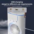 Double Head Spray Cooling Fan Rechargeable Remote Control.