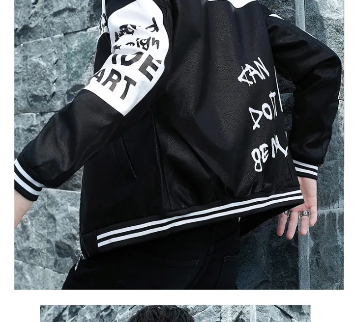 Leather%20men's%202020%20new%20fashion%20trendy%20brand%20Korean%20Slim%20men's%20jacket%20youth%20motorcycle%20pu%20leather%20jacket%20-%20Image%205