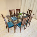 Dining Table 6 Chair Set Made By full Mahogany Wood. 