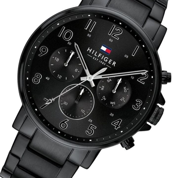 TOMMY%20HILFIGER%201710383%20Black%20Stainless%20Steel%20Chronograph%20Watch%20For%20Men%20-%20Black%20-%20Image%205