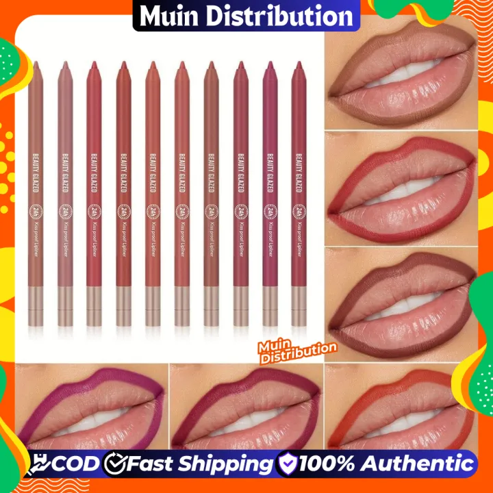 〽️ Beauty Glazed Waterproof & Long Lasting Lip Liner | Smudge-Proof ...