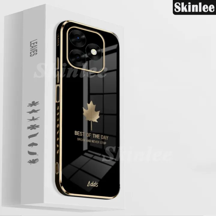 Phone%20case%20For%20itel%20P55%204G%20Back%20cover%20Soft%20Shining%20Maple%20Leaves%20Design%20Cover%20For%20itel%20P55%204G%20Cover%20cases%20-%20Image%203