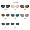Personalized Black Square Sunglasses Woman Luxury Brand Small Rectangle Sun Glasses Female Gradient Clear Mirror Oculos De Sol. 