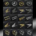 Honda Motorcycle Helmet Sticker Metal Emblem.