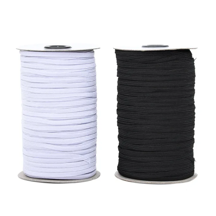 Rubber%20Bands%20for%20Mask%203mm%206mm%208/10/12mm%20White%20Black%20Elastic%20Band%20Spandex%20Belt%20Trim%20Sewing%20Ribbon%20Clothes%20Material%20Diy%20Mask%20-%20Image%202