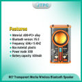 K07 Transparent Mecha Wireless Smart Bluetooth Speaker Sound Light Rhythm Subwoofer TWS Stereo Cyberpunk Music Center Hands-Free Call. 