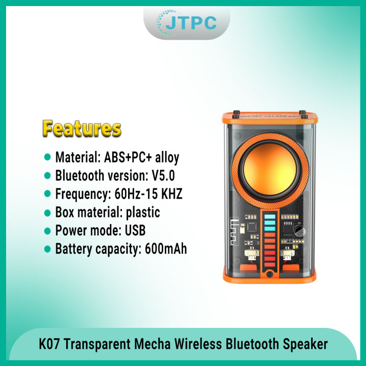 K07%20Transparent%20Mecha%20Wireless%20Smart%20Bluetooth%20Speaker%20Sound%20Light%20Rhythm%20Subwoofer%20TWS%20Stereo%20Cyberpunk%20Music%20Center%20Hands-Free%20Call%20-%20Image%205
