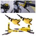 4 Piston Hydraulic Brake Set Disc Rotors, Front and Rear Hydraulic Disc Brake Kit for.