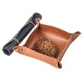 Leather Herb Tobacco Rolling Tray Foldable Cigarette Tobacco Rolling Tray Tobacco Roller Grinder Tray Herb Tobacco Storage Tray. 