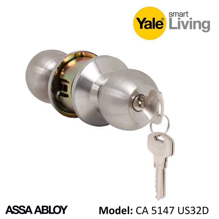 Yale%20Key%20in%20Knob%20Door%20hardware%20&%20locks%20Round%20Lock%20CA5147%20US32D%2060BS%20-%20Image%202