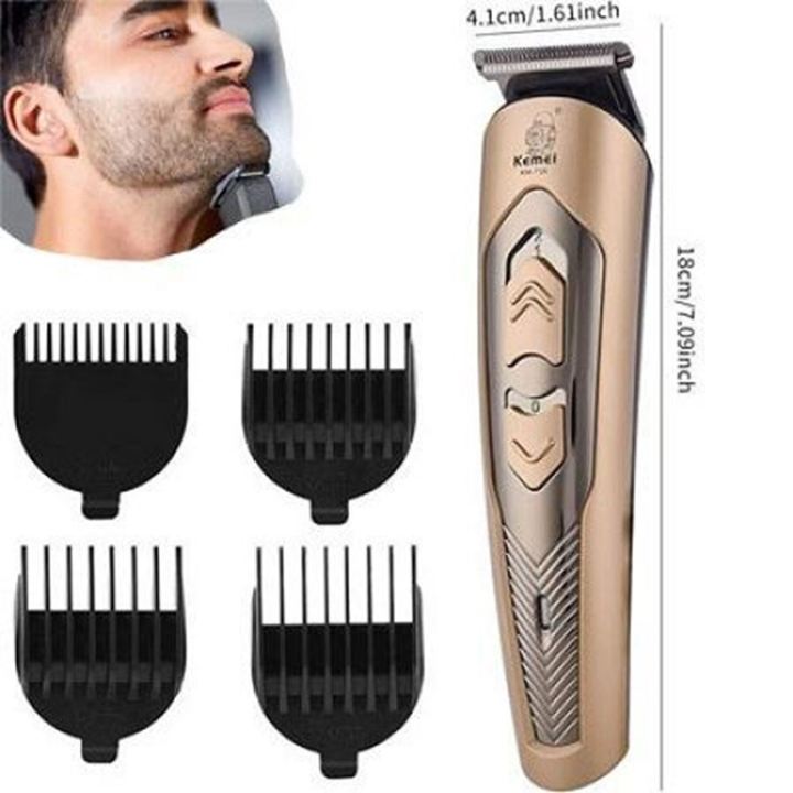 Kemei Km 756 Titanium Blade 4 comb Hair Trimmer & Clipper
