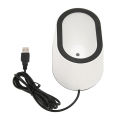 Desktop QR Code Scanner Plug and Play USB Desktop 1D Barcode QR Code Scanner Scan Code Payment Box. 