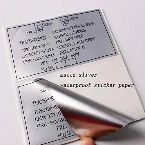 Papertree%2010%20Sheets%20Matte%20Silver%20Printable%20Vinyl%20Sticker%20Paper%20A4%20Printer%20Paper%20Waterproof%20Self-adhesive%20Label%20Stickers%20for%20Inkjet%20Printer%20-%20Image%204